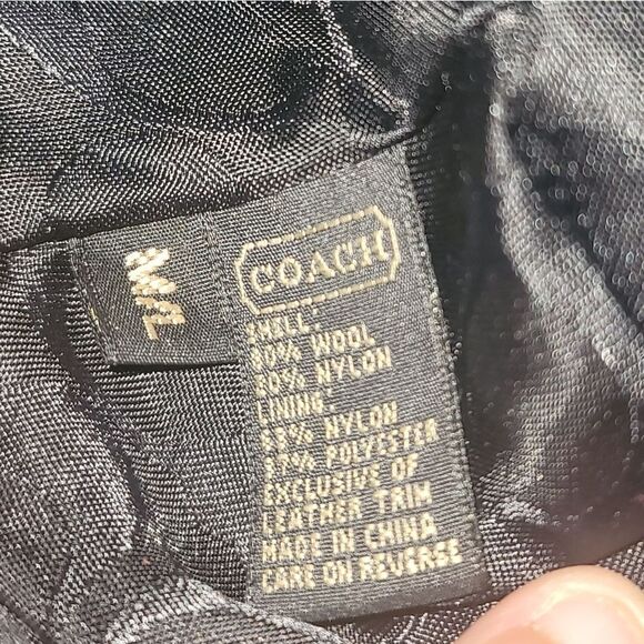 Coach Wool Dark Gray Bucket Hat Classic Design M/L - Picture 8 of 8